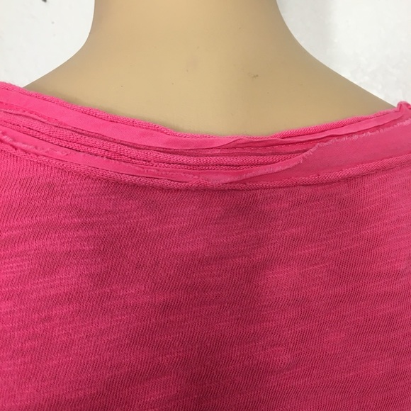 INC Pink Deep V Neck Long Sleeve T - Picture 6 of 8